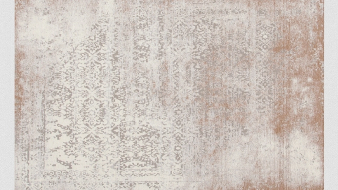 Tappeto Argentella 7 in tessuto color Ivory e beige di Kermes divani