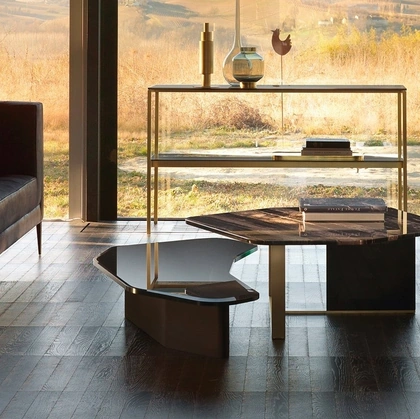 Tavolino in vetro laccato Argo di Daytona Home