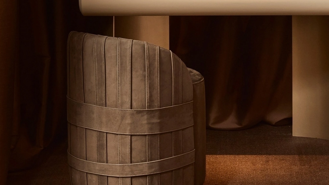 Pouf Ben in pelle di Daytona Home