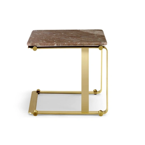 Tavolino in marmo e ottone Buddha di Daytona Home