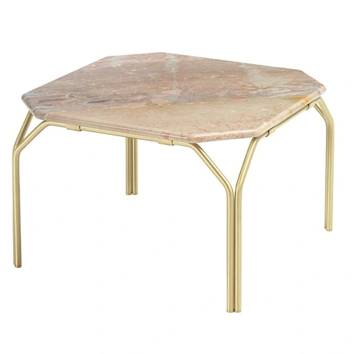 Tavolino ottagonale in marmo Colette di Daytona Home