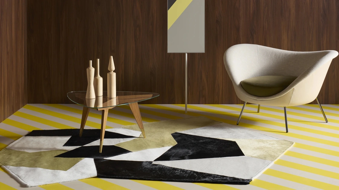 Tappeto in pelle di cavallino D-754-1 di Molteni & C