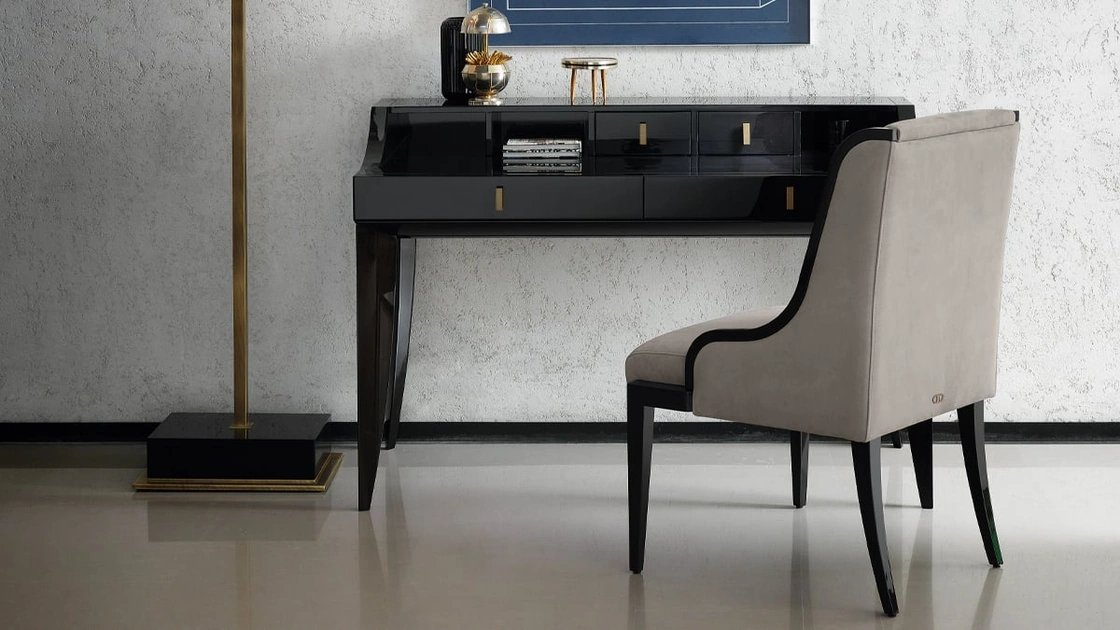 Scrittoio in legno laccato lucido Dante di Daytona Home