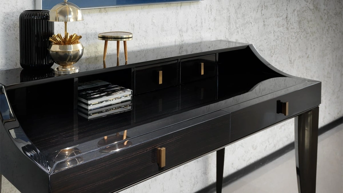 Scrittoio in legno laccato lucido Dante di Daytona Home