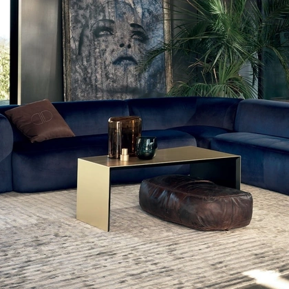 Tavolino in lamina di ottone Atollo di Daytona Home