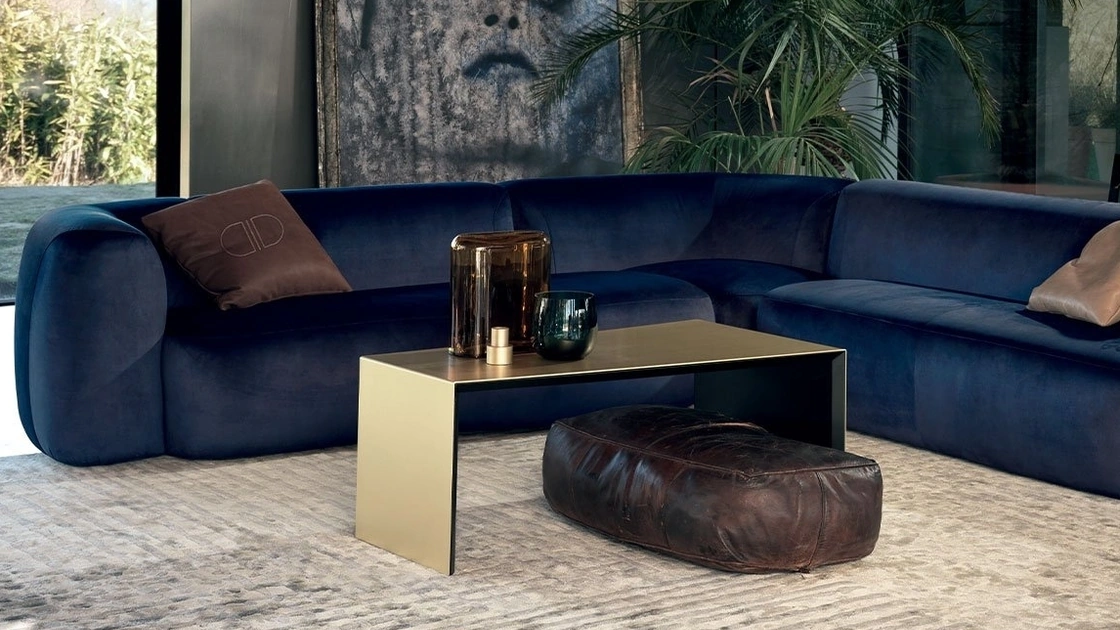 Tavolino in lamina di ottone Atollo di Daytona Home