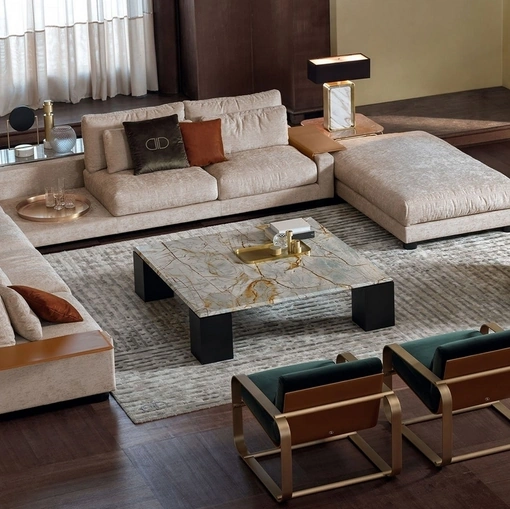 Tavolino Darko con top in marmo di Daytona Home