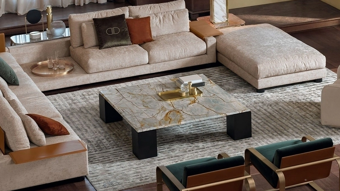 Tavolino Darko con top in marmo di Daytona Home