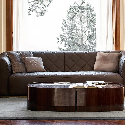 Tavolino con top in marmo Kensington di Daytona Home