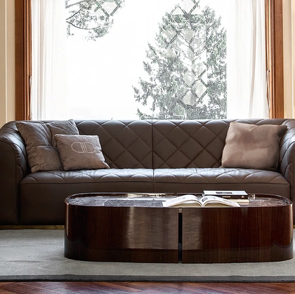 Tavolino con top in marmo Kensington di Daytona Home