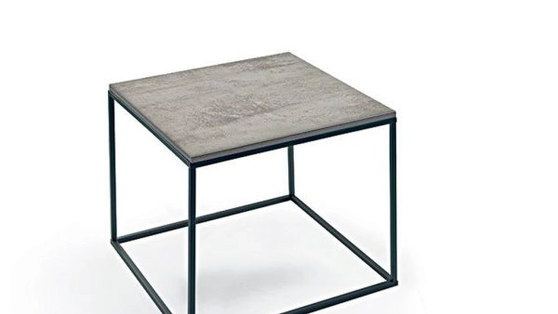 Tavolino in laminato e metallo Layer di Kermes divani