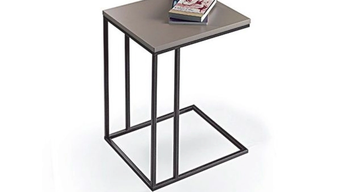 Tavolino in laminato e metallo Layer di Kermes divani