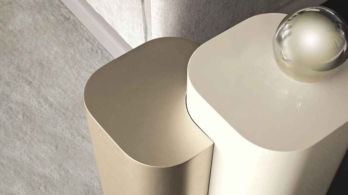 Tavolino Metropole Towers in poliuretano laccato di Daytona Home