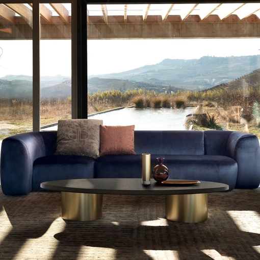 Tavolino Paride in legno laccato a poro aperto di Daytona Home