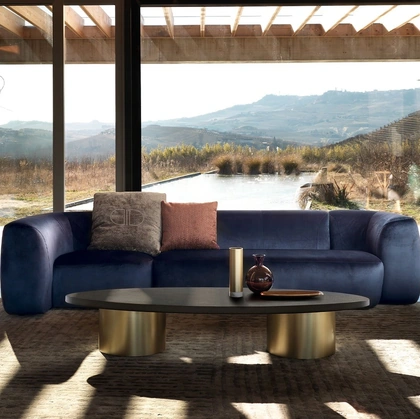 Tavolino Paride in legno laccato a poro aperto di Daytona Home