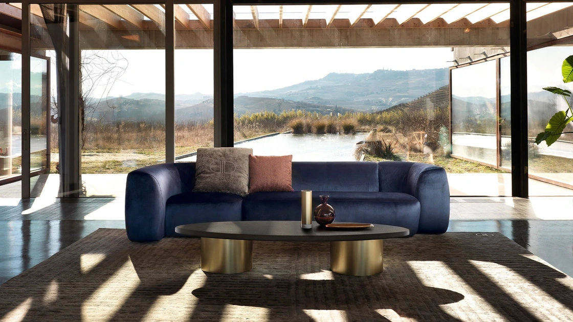 Tavolino Paride in legno laccato a poro aperto di Daytona Home