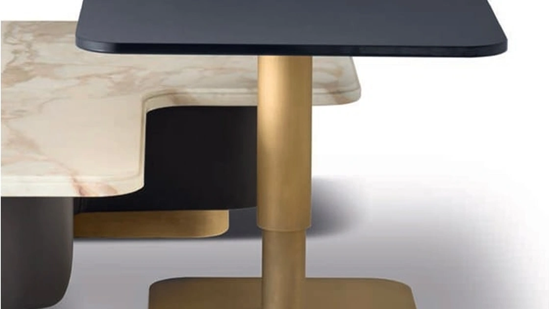 Tavolino Salina con top in vetro laccato di Daytona Home