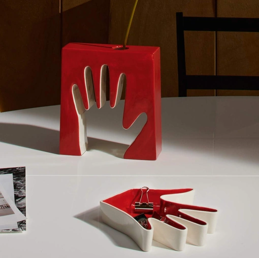 Vaso Impronta in ceramica di Cassina