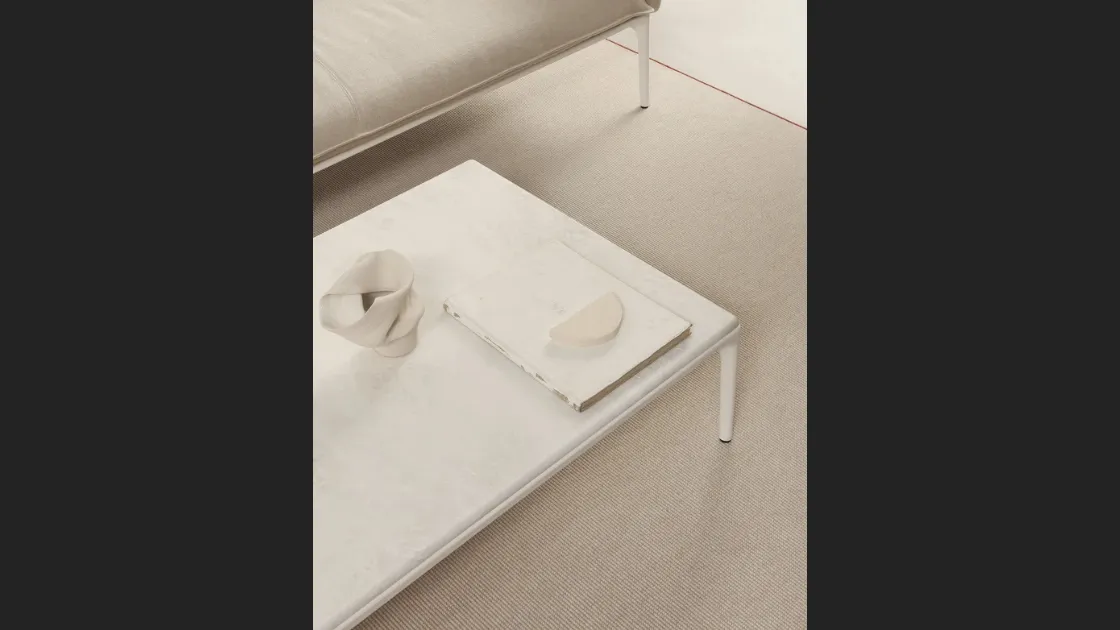 Tavolino in marmo Yale di MDF Italia