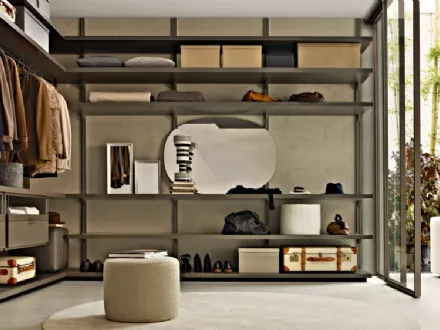 Cabina Armadio con ante scorrevoli Dwell Gliss Walk-In di Molteni & C