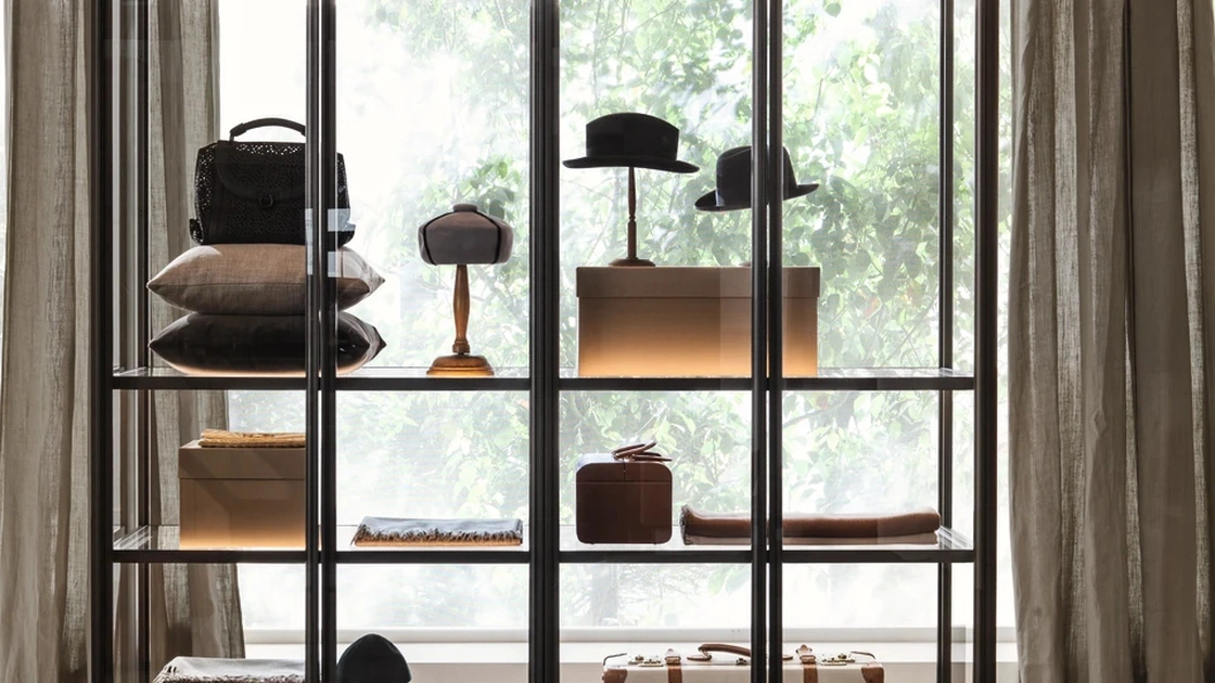 Armadio con ante battenti Gliss Master - Glass Door di Molteni & C