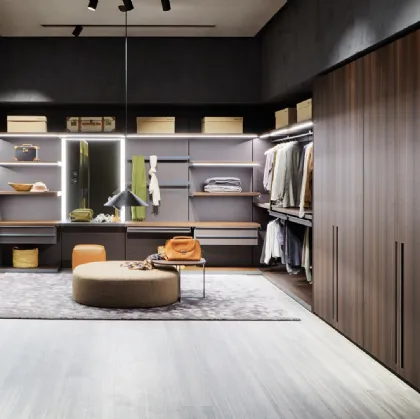Armadio con ante battenti Gliss Master-Niche in legno di Molteni & C