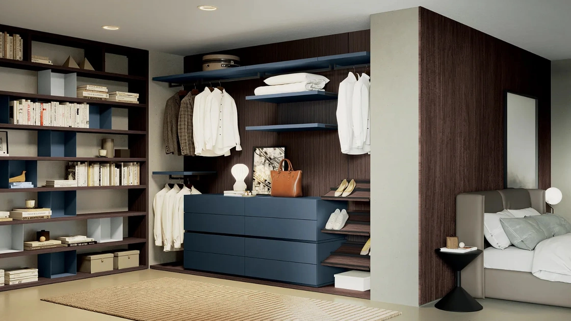 Cabina Armadio laccata Rack System di Dielle Modus