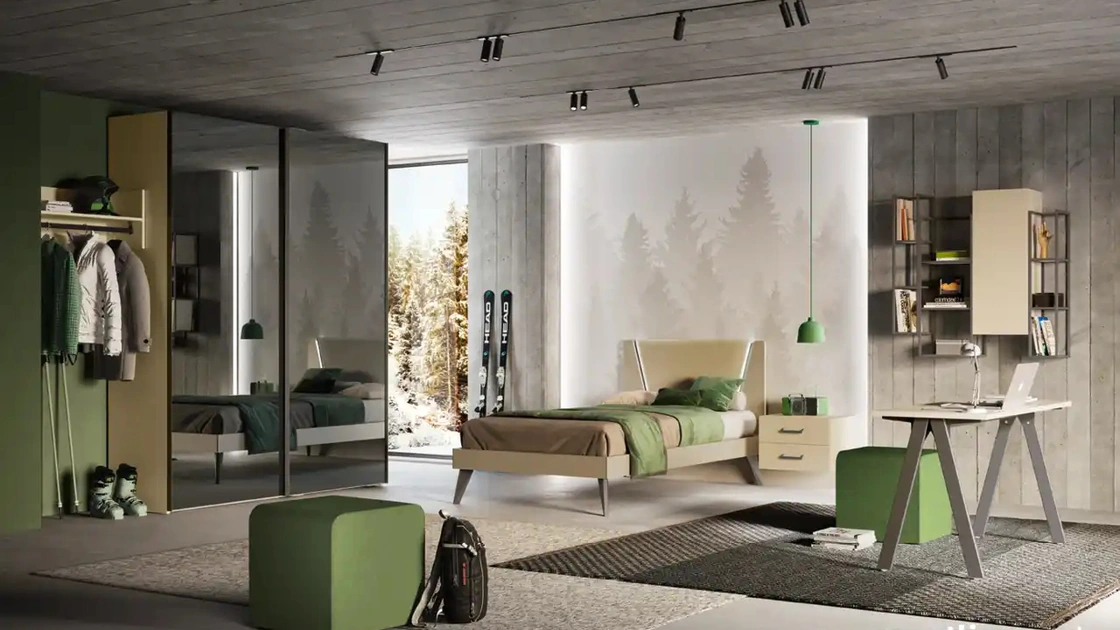 Cameretta componibile Y116 di Moretti Compact Camerette