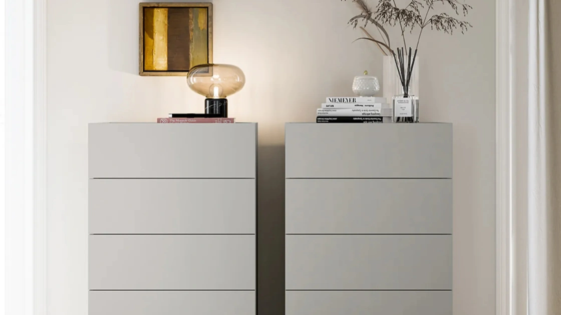 Cassettiera Free in laccato opaco di Dielle Modus