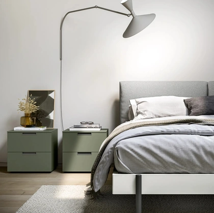 Comodino Logic laccato opaco di Dielle Modus