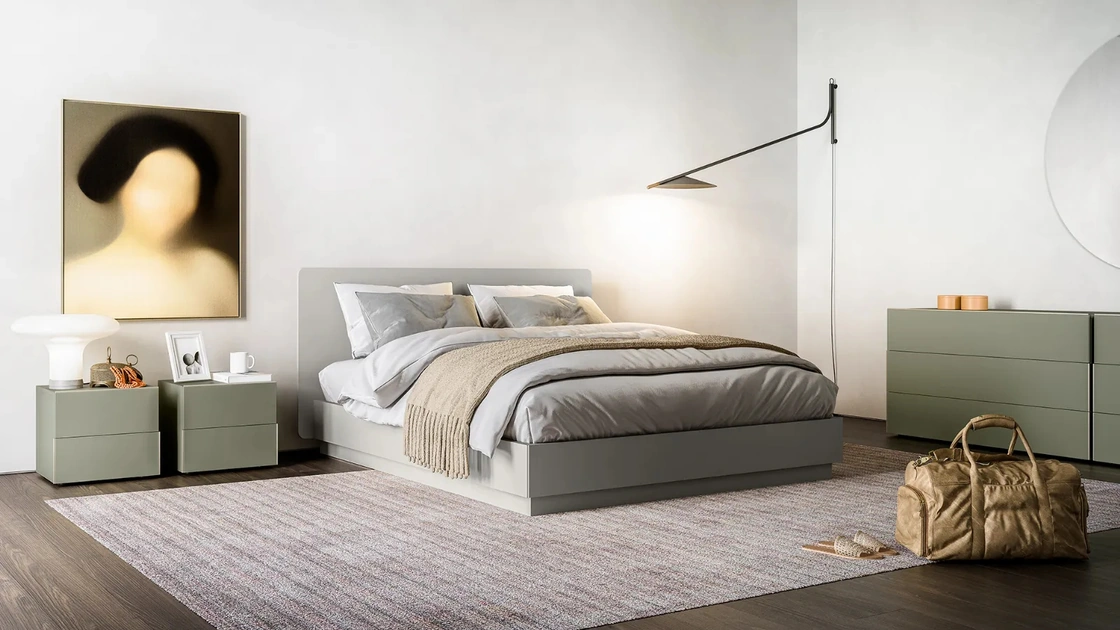 Gruppo Notte Slim laccato opaco di Dielle Modus