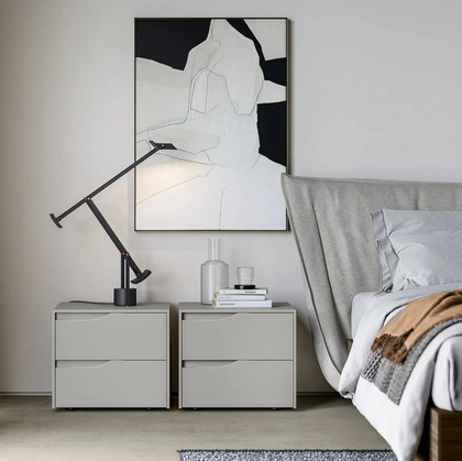 Comodino Wind laccato opaco di Dielle Modus