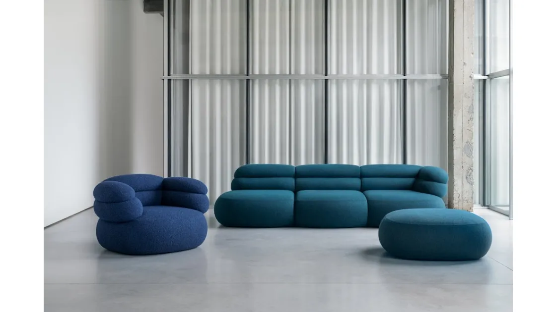 Divano lineare Biboni Sofa di Knoll