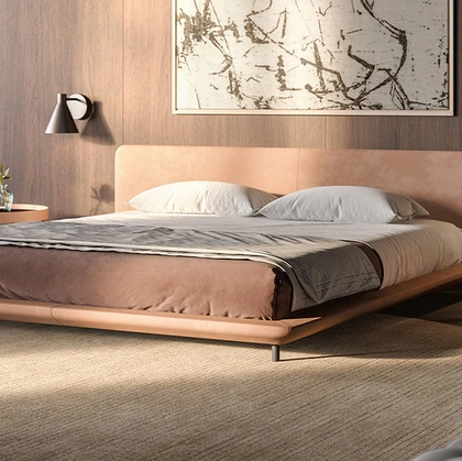 Letto imbottito Blendy di De Padova