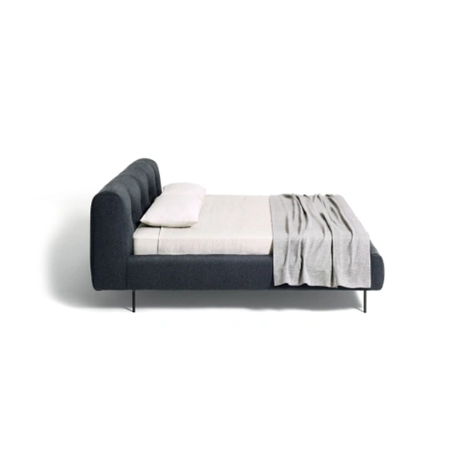 Letto in tessuto imbottito Erei di De Padova