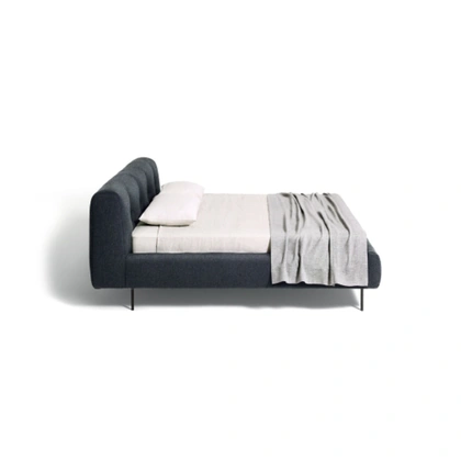 Letto in tessuto imbottito Erei di De Padova