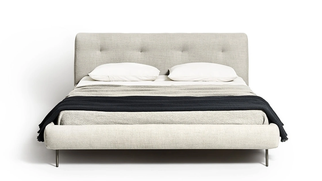 Letto imbottito Imera di De Padova