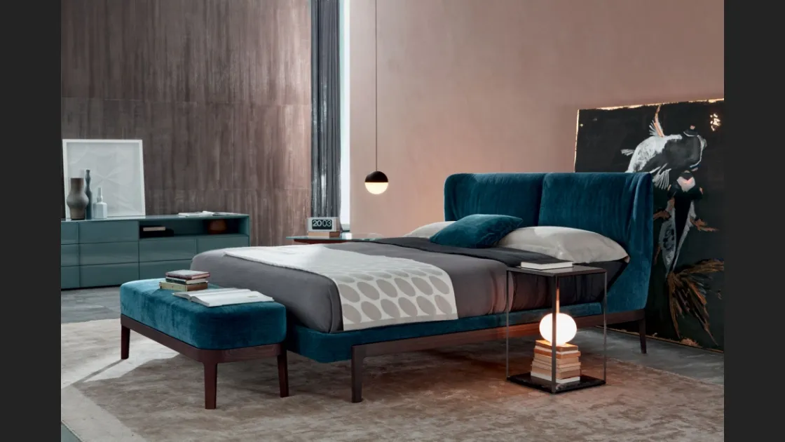 Letto con testiera avvolgente Fulham di Molteni&C
