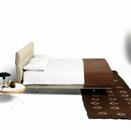 Letto matrimoniale imbottito Sleeping Car di De Padova