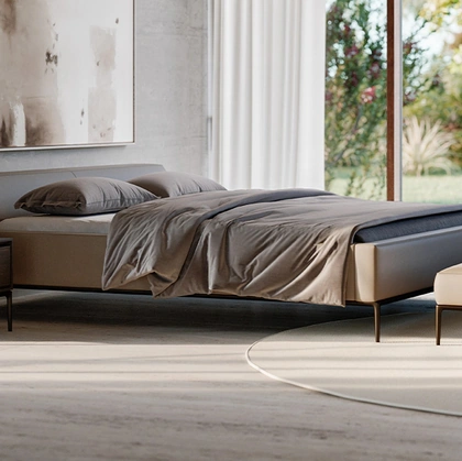 Letto in pelle Time for Trip Memories ēdition di De Padova