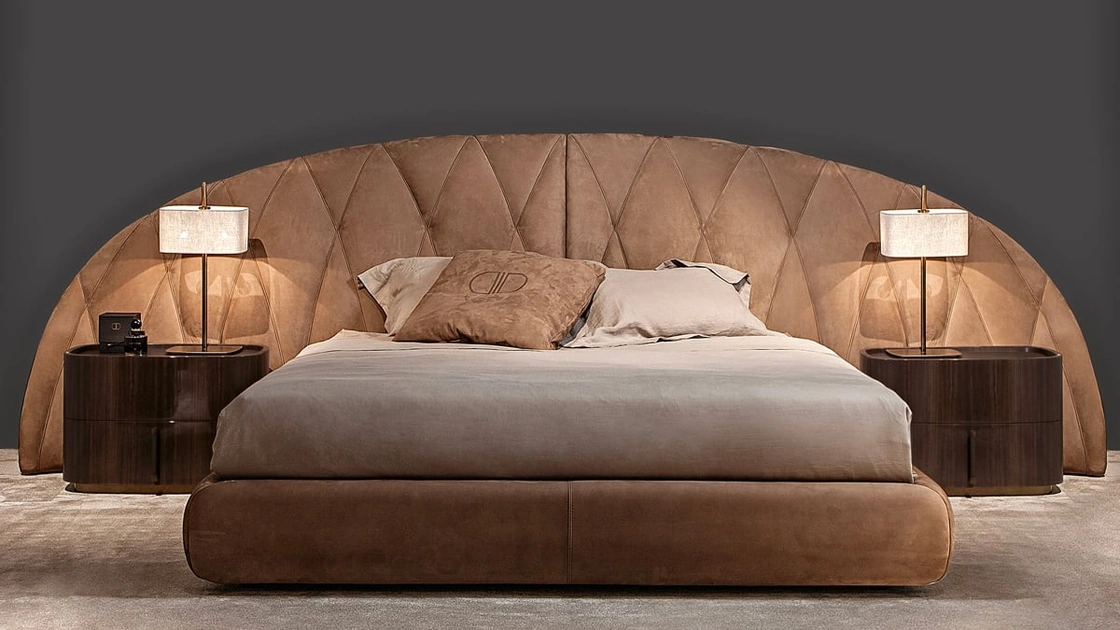 Letto Ulisse con testiera trapuntata di Daytona Home