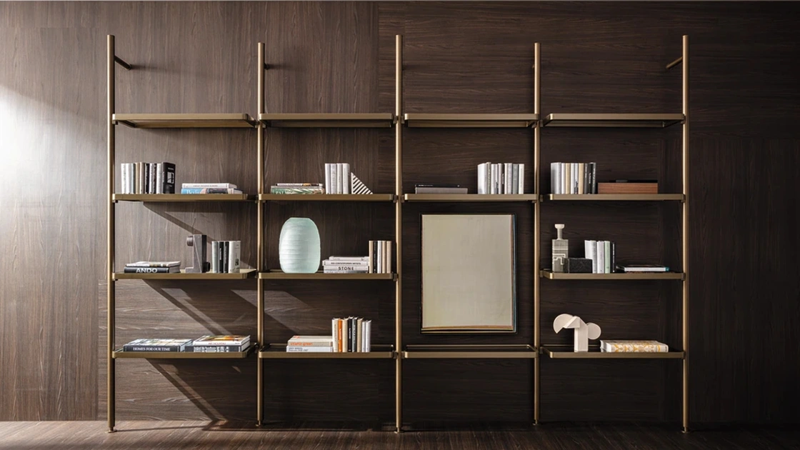 Libreria Hector in alluminio di Molteni & C