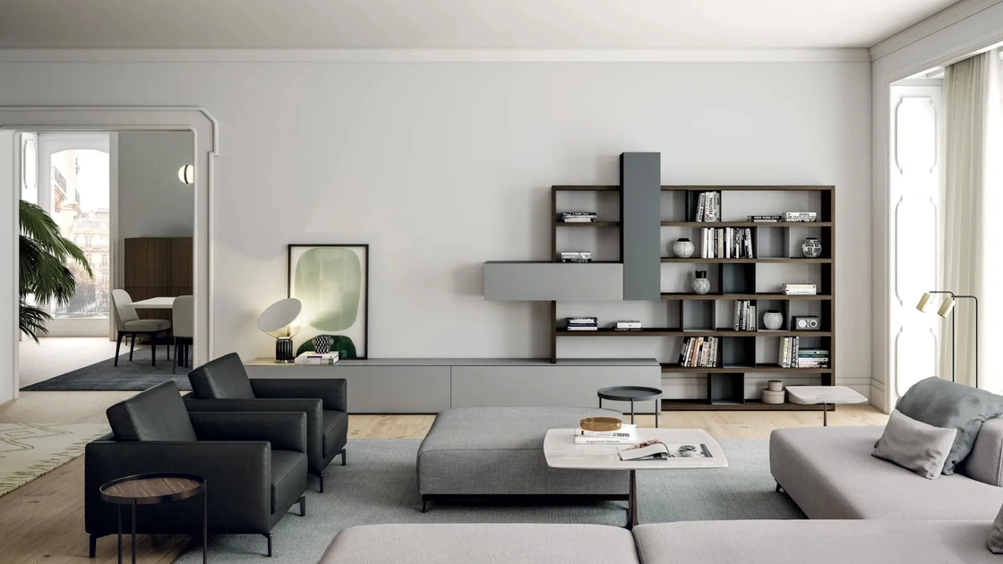 Libreria modulare Line Up 06 di Dielle Modus