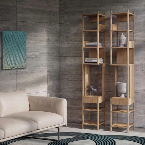 Libreria in legno Lungangolo di Cassina