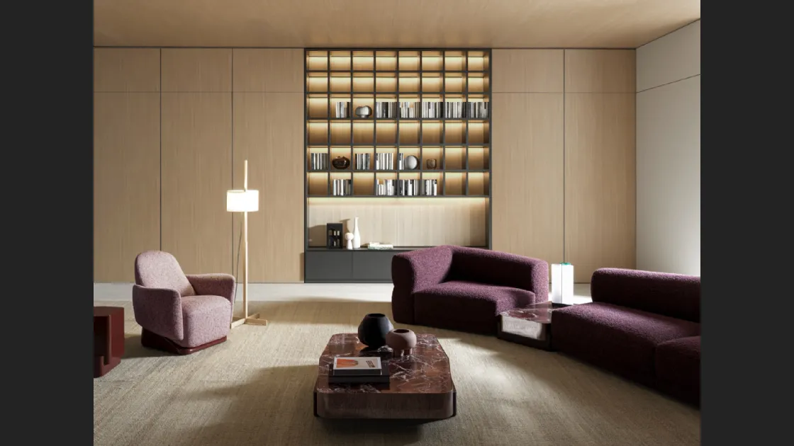 Libreria a muro 505 UP SYSTEM 03 di Molteni & C