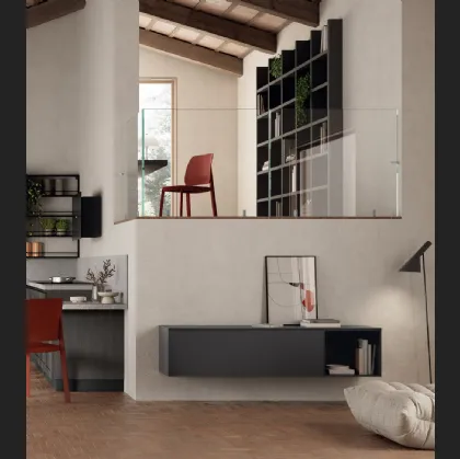 Madia sospesa Living Regola di Scavolini