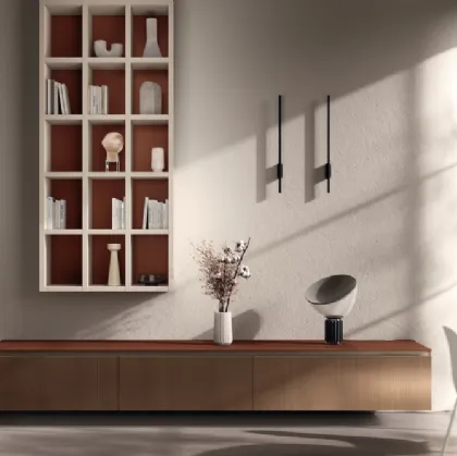 Parete Attrezzata Living Mira 02 in decorativo Cottage di Scavolini