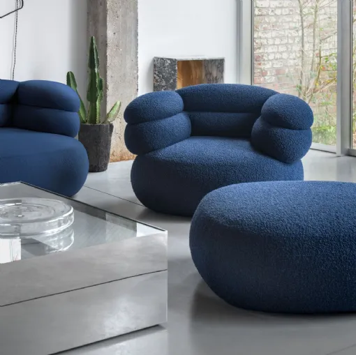 Poltrona imbottita Biboni Lounge Chair di Knoll