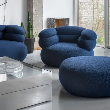 Poltrona imbottita Biboni Lounge Chair di Knoll