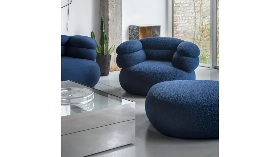 Poltrona imbottita Biboni Lounge Chair di Knoll